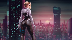 Gwen Stacy, Superheroes, Artwork, Digital Art, 4K wallpaper
