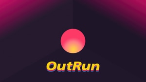 Outrun, Retrowave, Artist, Artwork, Digital Art, Typography, 4K wallpaper