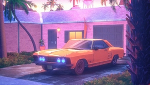 Classic Cars, Synthwave, Cars, Artist, Artwork, Digital Art, 4K wallpaper