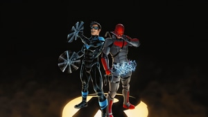 Nightwing, Red Hood, Superheroes, Artwork, Digital Art, 4K wallpaper