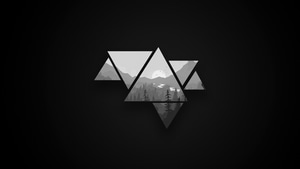 Triangle, Shapes, Dark, Black, Artist, Artwork, Digital Art, 4K wallpaper
