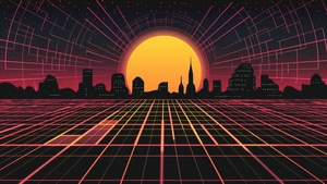 Retrowave, Artist, Artwork, Digital Art, 4K wallpaper
