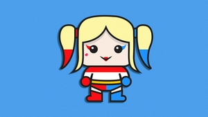 Harley Quinn, Minimalism, Minimalist, Superheroes, Artist, Artwork, Digital Art, 4K wallpaper