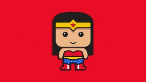 Wonder Woman, Minimalism, Minimalist, Superheroes, Artist, Artwork, Digital Art, 4K wallpaper
