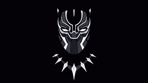 Black Panther, Minimalism, Minimalist, Superheroes, Artist, Artwork, Dark, Digital Art, 4K wallpaper