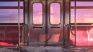 Anime, Train, Artist, Artwork, Digital Art, Artstation, 4K wallpaper