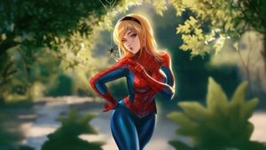 Spider Woman, Superheroes, Artwork, Digital Art, , 4K wallpaper