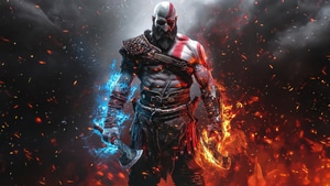 Kratos, God Of War, Games, Ps Games, Artwork, Video Games, 4K wallpaper