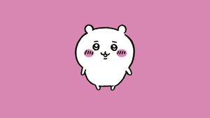 Chiikawa, Nanka Chiisakute Kawaii Yatsu, Adorable, Cute cartoon, Pastel pink, 4K wallpaper