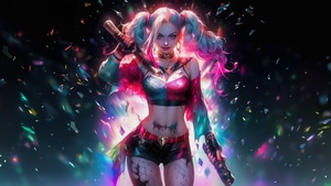 Harley Quinn, Supervillain, Artist, Artwork, Digital Art, Superheroes, 4K wallpaper