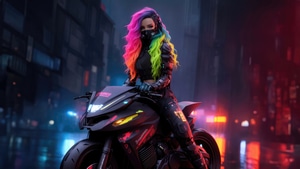 Artist, Artwork, Bike, Cyberpunk, Digital Art, Art, Deviantart, 4K wallpaper