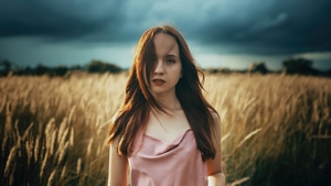 Girls, Model, Outdoor, Field, 4K wallpaper