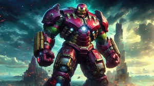 Iron Man, Hulkbuster, Artwork, Superheroes, Digital Art, Artist, Art, 4K wallpaper