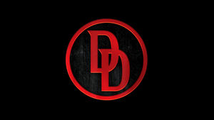 Daredevil: Born Again, Logo, Black background, AMOLED, 4K wallpaper