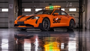 Porsche Taycan Turbo, Safety Car, 2024, 4K wallpaper