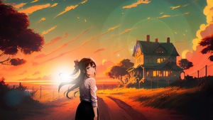 Anime Girl, Anime, Artist, Artwork, Digital Art, 4K wallpaper
