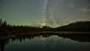 Mountains, Stars, Nature, 4K wallpaper
