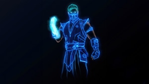 Sub Zero, Mortal Kombat, Games, Neon, Artist, Artwork, Digital Art, Video Games, 4K wallpaper