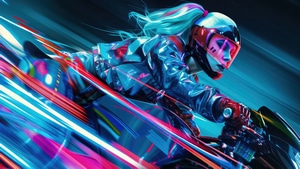 Scifi, Biker, Artist, Artwork, Digital Art, 4K wallpaper