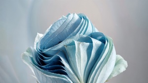 Windows 11, AI art, Paper Art, Grey background, 4K wallpaper