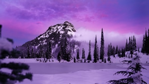 Mountains, Snow, Nature, 4K wallpaper