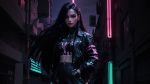 Cyberpunk, Scifi, Ai Girls, Ai, Artist, Artwork, Digital Art, Deviantart, 4K wallpaper