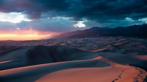 Dunes, Sand, Desert, Nature, 4K wallpaper