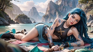 Jinx League Of Legends, League Of Legends, Fantasy Girls, Games, Deviantart, Video Games, 4K wallpaper