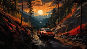 Porsche, Cars, Artist, Artwork, Digital Art, 4K wallpaper