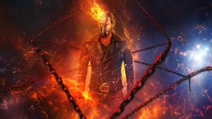 Ghost Rider, Keanu Reeves, Superheroes, Fire, Artist, Artwork, Digital Art, 4K wallpaper