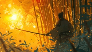 Warrior, Sword, Artist, Artwork, Digital Art, 4K wallpaper