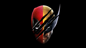 Deadpool and Wolverine, AMOLED, Fan Art, Black background, 2024 Movies, 4K wallpaper