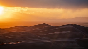 Sun, Sand, Dunes, Nature, 4K wallpaper