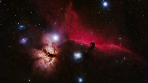 Nebula, Stars, Dark, Sky, Digital Universe, 4K wallpaper