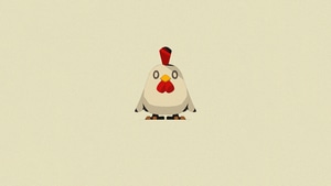 Chicken, Minimalism, Minimalist, Artist, Artwork, Digital Art, Artstation, 4K wallpaper