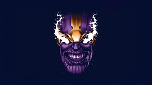 Thanos, Supervillain, Minimalism, Minimalist, Superheroes, Artist, Artwork, Digital Art, 4K wallpaper