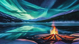 Aurora, Northern Lights, Artist, Artwork, Digital Art, Deviantart, 4K wallpaper