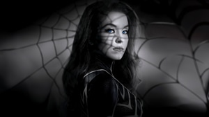 Madame Web, Movies, 2024 Movies, Marvel, Sony, Superheroes, Sydney Sweeney, Monochrome, Black And White, Spider Woman, 4K wallpaper