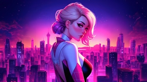 Gwen, Gwen Stacy, Artwork, Artist, Digital Art, Superheroes, Deviantart, 4K wallpaper