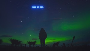 Alone, Aurora, Northern Lights, Artist, Artwork, Digital Art, 4K wallpaper
