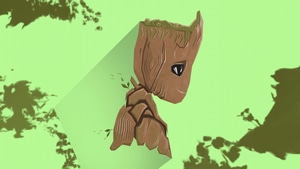 Groot, Star Wars, Superheroes, Minimalism, Minimalist, Artist, Artwork, Digital Art, 4K wallpaper