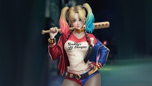 Harley Quinn, Superheroes, Artwork, Art, Digital Art, 4K wallpaper