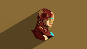 Iron Man, Superheroes, Artist, Artwork, Digital Art, Minimalism, Minimalist, 4K wallpaper
