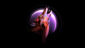 Howling wolf, Black background, AMOLED, 4K wallpaper