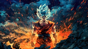 Goku, Anime, Artwork, Digital Art, Art, Artist, Artstation, 4K wallpaper