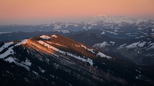 Mountains, Nature, Sunrise, 4K wallpaper