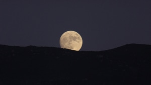 Mountains, Moon, Nature, 4K wallpaper