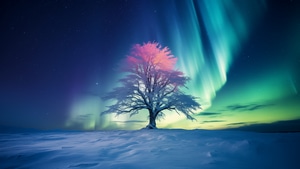Aurora, Northern Lights, Nature, 4K wallpaper