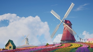 Windmill, Artist, Artwork, Digital Art, 4K wallpaper