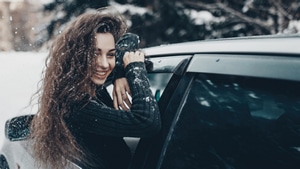 Girls, Snow, Model, 4K wallpaper